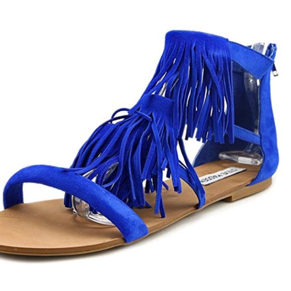*SALE* Steve Madden Favorite Blue Gladiator Sandal, 7.5M--1NBL/9989 - Picture 1 of 5